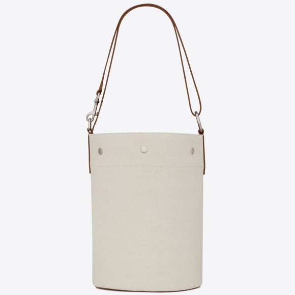 SAINT LAURENT RIVE GAUCHE BUCKET BAG IN LINEN - Picture 3 of 12